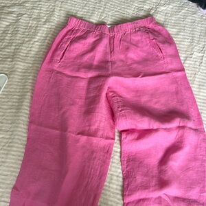 Velvet Linen pink pants